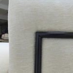 Modern Curved Modular Sectional Sofa with Premium Chenille Fabric & Matte Black Metal Accents